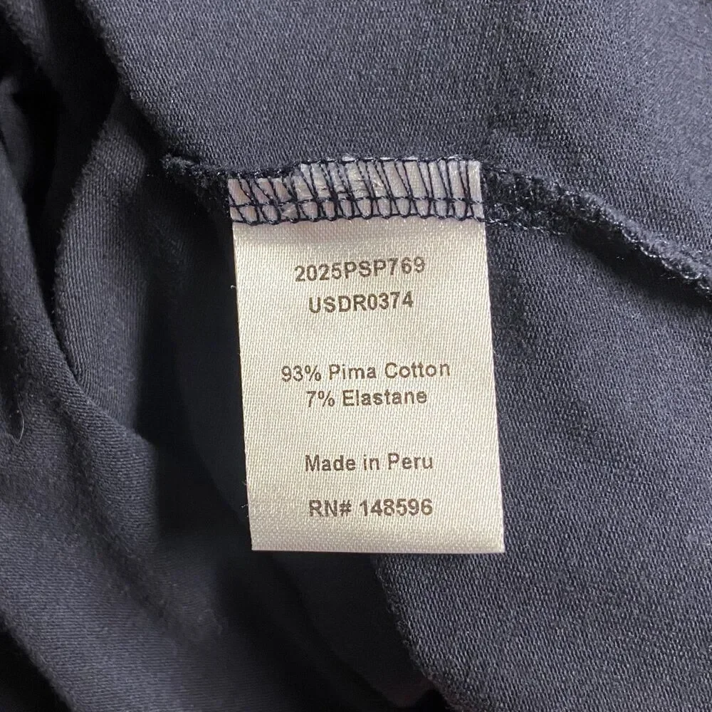 Universal Standard Iconic Geneva V-Neck Dress Size XS (10-12) Navy Pima Cotton